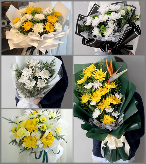广东湛江市吴川市振文镇白事花束代送